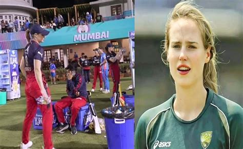 ellyse perry cleans rcb's dugout